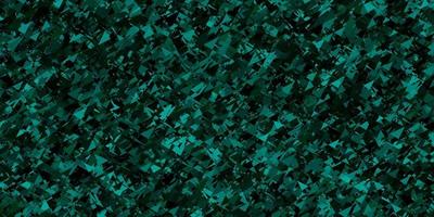 Dark green vector pattern with polygonal shapes.