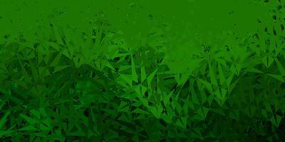 Dark green vector background with polygonal forms.