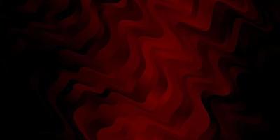 Dark Red vector pattern with curves.