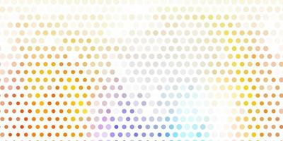 Light blue, yellow vector background with spots.