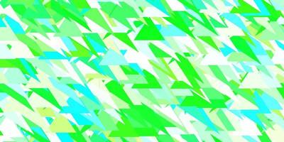 Light green vector backdrop with triangles, lines.