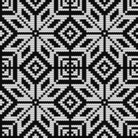 Traditional knitting pattern for Ugly Sweater vector