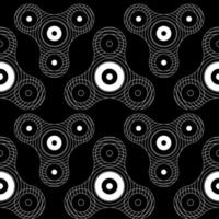 Fidget spinner toy seamless pattern vector