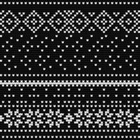 Traditional knitting pattern for Ugly Sweater vector