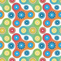 Fidget spinner toy seamless pattern vector