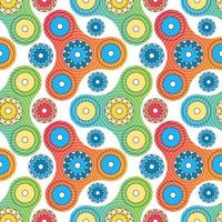 Fidget spinner toy seamless pattern vector