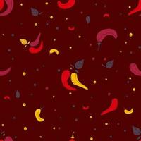 Pepper seamless pattern vector