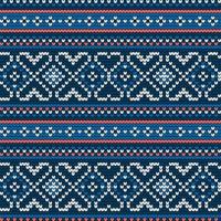 Traditional knitting pattern for Ugly Sweater vector