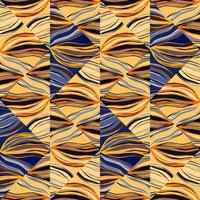 Psychedelic kaleidoscope seamless pattern. Geometric abstract mosaic ornament vector