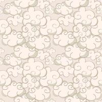 Cartoon Oriental seamless pattern vector