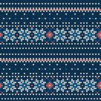 Traditional knitting pattern for Ugly Sweater vector