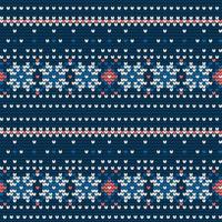 Traditional knitting pattern for Ugly Sweater vector