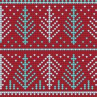 Christmas ugly sweater red seamless pattern vector