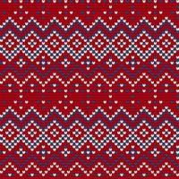 Traditional knitting pattern for Ugly Sweater vector