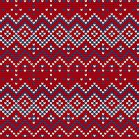 Traditional knitting pattern for Ugly Sweater vector