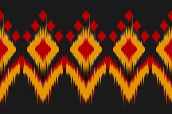 Border ethnic ikat pattern art. Fabric American, mexican style. Geometric striped native.