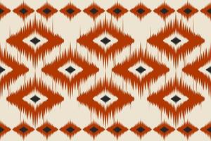 Carpet ethnic ikat art. Geometric seamless pattern in tribal. Mexican style. vector