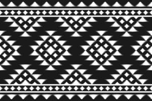 patrón geométrico étnico ikat sin costuras en tribal. alfombra étnica patrón ikat art. estilo mexicano vector