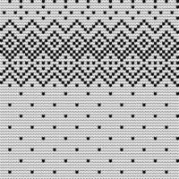 Traditional knitting pattern for Ugly Sweater vector