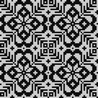 Traditional knitting pattern for Ugly Sweater vector