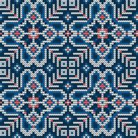 Traditional knitting pattern for Ugly Sweater vector