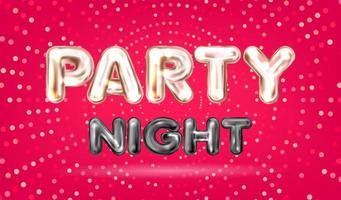 Party Night banner vector