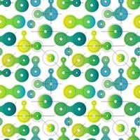 Flat metaball seamless pattern vector