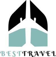 Airline or Holiday Tour Agency and Fly Transportation Company. Travel agency adventure creative sign. vector