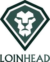 diseño vectorial del logotipo de la cabeza de león. concepto de signo de cabeza de rey león. vector