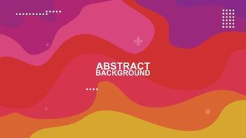 abstract wavy horizontal soft purple pink red and yellow color background vector illustration EPS10