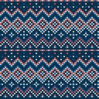 Traditional knitting pattern for Ugly Sweater vector
