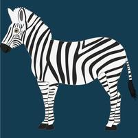 An Isolated Zebra Vector Illustration Graphic