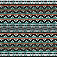 Geometric knitting seamless pattern vector