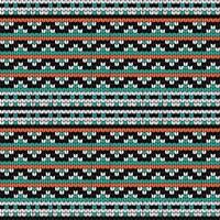 Geometric knitting seamless pattern vector