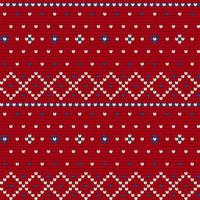 Traditional knitting pattern for Ugly Sweater vector