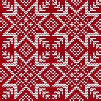Traditional knitting pattern for Ugly Sweater vector
