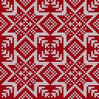 Traditional knitting pattern for Ugly Sweater vector