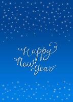 Happy New Year greeting card vector
