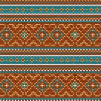 Traditional knitting pattern for Ugly Sweater vector
