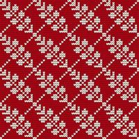 Traditional knitting pattern for Ugly Sweater vector