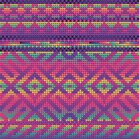 Magenta Gradient Colors Pattern of Christmas Knitting vector