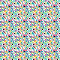 Retro origami colorful seamless pattern vector