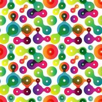 Flat metaball seamless pattern vector