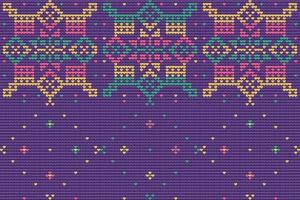 Seamless Pattern of Christmas Ugly Sweater vector