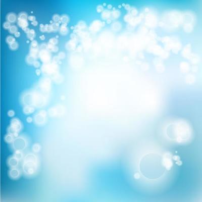 Bokeh romantic blue backdrop