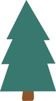 Christmas tree in the style of minimalism in a white transparent background vector