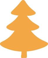 árbol de navidad al estilo del minimalismo en un fondo transparente blanco vector