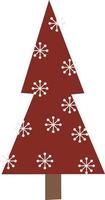 Christmas Tree Vector illustration on white background