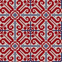 Traditional knitting pattern for Ugly Sweater vector