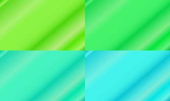 green and pastel blue diagonal gradient collection. abstract, simple, modern and color style. great for background, wallpaper, card, cover, poster, banner or flyer vector